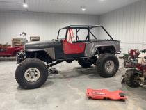 Jeep CJ7 Rear Armor w/Tube Flares Bare Steel For 76-87 Jeep CJ7 Wizard Works Offroad