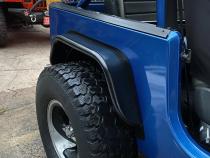 Jeep Rear Tube Flares Bare Steel For 76-87 Jeep CJ7 Wizard Works Offroad