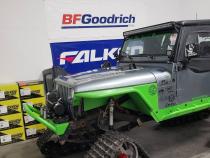 Jeep YJ Stubby Front Bumper w/Bull Bar Bare Steel For 87-95 Wrangler YJ Wizard Works Offroad