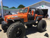 Jeep YJ Rear Bumper and Swing Down Tire Carrier Bare Steel For 87-95 Wrangler YJ Wizard Works Offroad