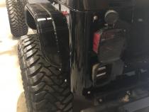 Jeep TJ Rear Armor w/Tube Flares Bare Steel For 97-06 Jeep Wrangler TJ Wizard Works Offroad