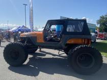 Jeep TJ Comp Cut Rear Armor w/ Tube Flares Bare Steel For 97-06 Jeep Wrangler TJ Wizard Works Offroad