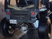 Jeep TJ Comp Cut Rear Armor w/ Tube Flares Bare Steel For 97-06 Jeep Wrangler TJ Wizard Works Offroad