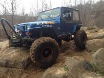 Jeep TJ Stubby Front Bumper w/Stinger Bare Steel For 97-06 Jeep Wrangler TJ Wizard Works Offroad