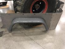 Jeep TJ Rear Tube Flares Bare Steel For 97-06 Jeep Wrangler TJ Wizard Works Offroad