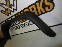 Jeep TJ Rear Tube Flares Bare Steel For 97-06 Jeep Wrangler TJ Wizard Works Offroad
